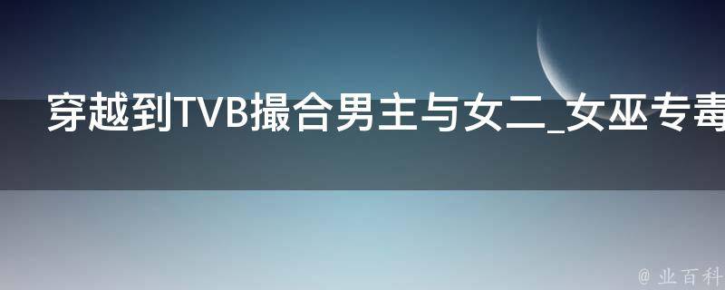 穿越到TVB撮合男主与女二