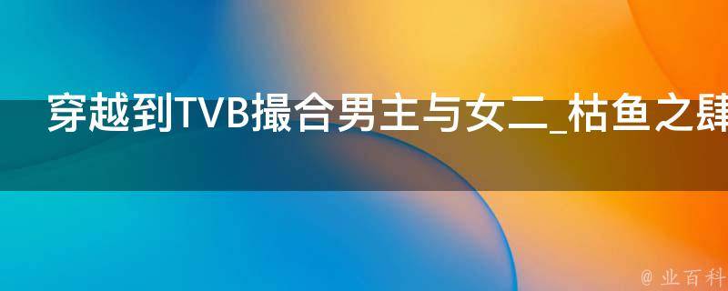 穿越到TVB撮合男主与女二