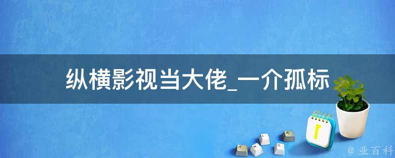 纵横影视当大佬