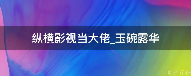 纵横影视当大佬