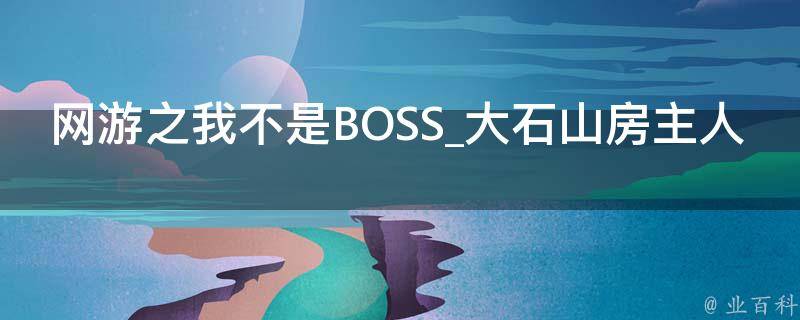 网游之我不是BOSS