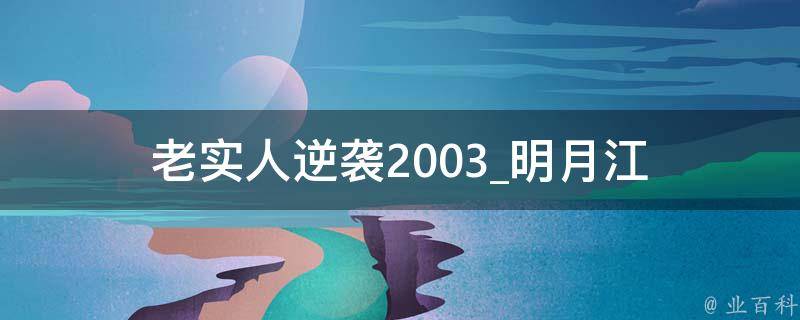 老实人逆袭2003