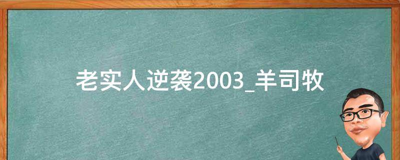 老实人逆袭2003