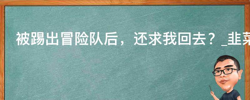 被踢出冒险队后，还求我回去？