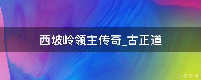 西坡岭领主传奇