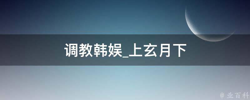 调教韩娱