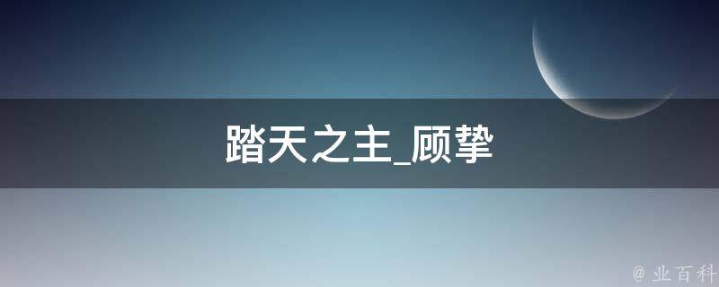 踏天之主