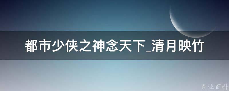 都市少侠之神念天下