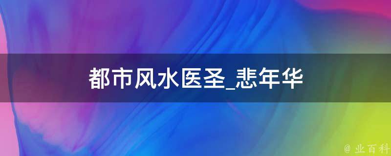 都市风水医圣