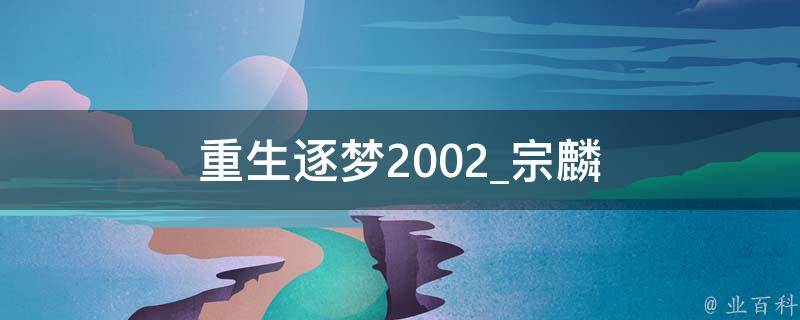 重生逐梦2002