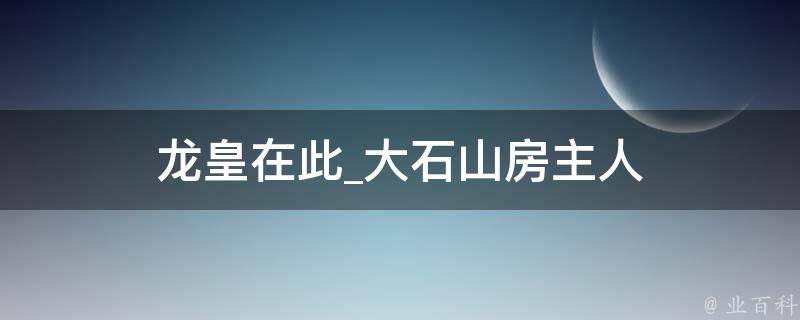 龙皇在此